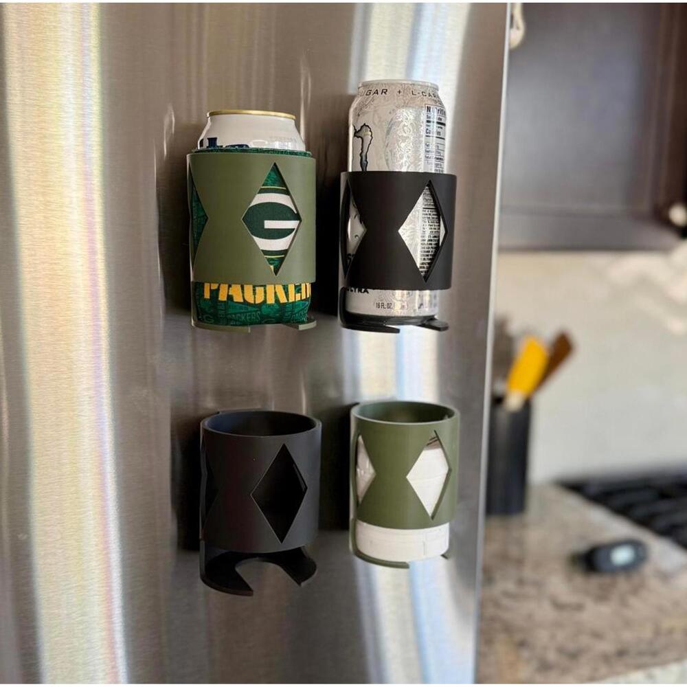 Magnetic Can Holder for Fridge Toolbox Garage Beer Soda Paint | Strong Grip